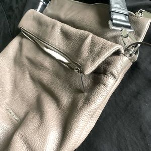 Michael Kors Gray/DarkTan Fold Down Shoulder Bag